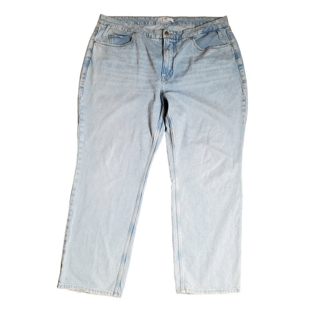 Good American x Zara Collection Edition 2022 High Rise Jeans 44/31 Light Wash